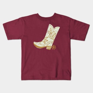 Cowboy Boot Doodle Kids T-Shirt